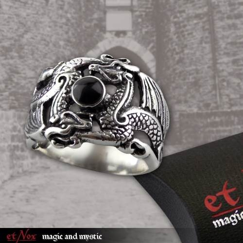 Silberring 'Double Dragon' - vergleichen und g&uuml;nstig kaufen